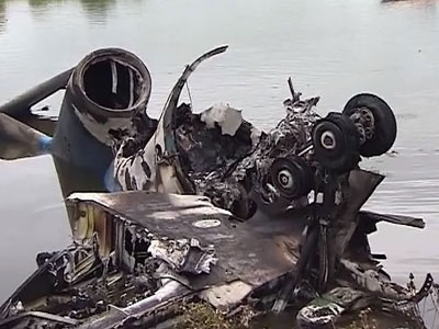 На месте аварии самолета Як-42