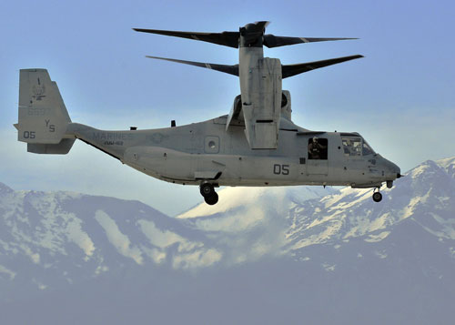 V-22 Osprey. Полеты в горах